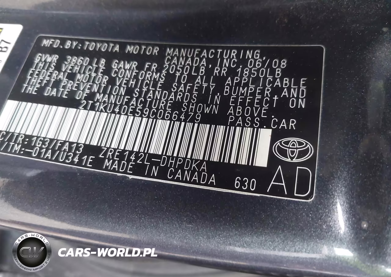 2009 Toyota Matrix VIN:2T1KU40E59C066479 - 9
