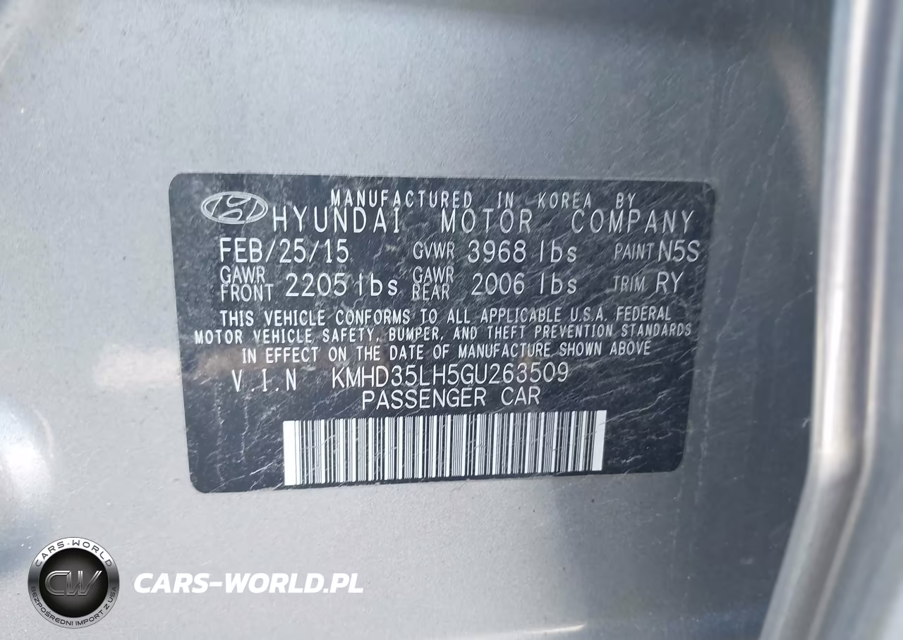 2016 Hyundai Elantra Gt VIN:KMHD35LH5GU263509 - 9