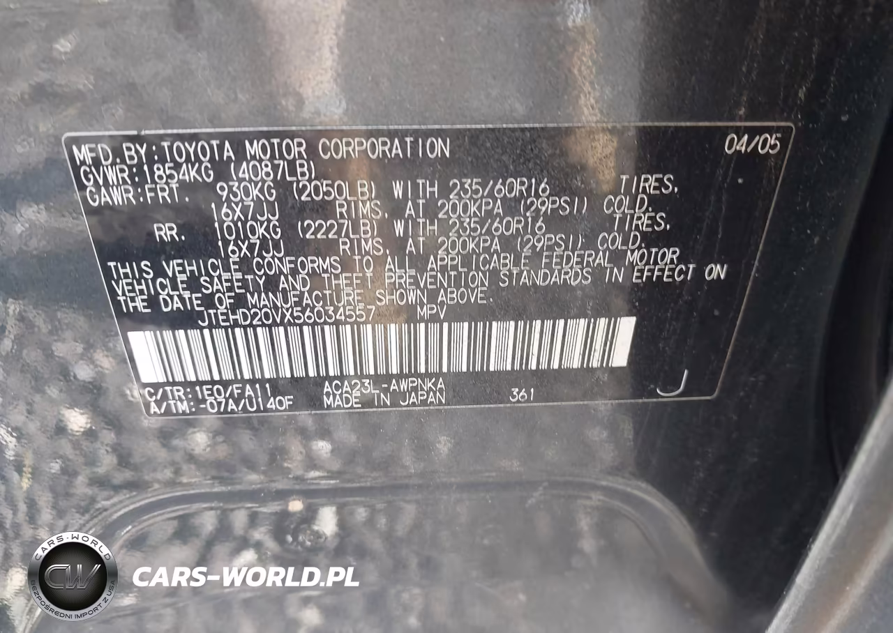 2005 Toyota Rav4 VIN:JTEHD20VX56034557 - 9