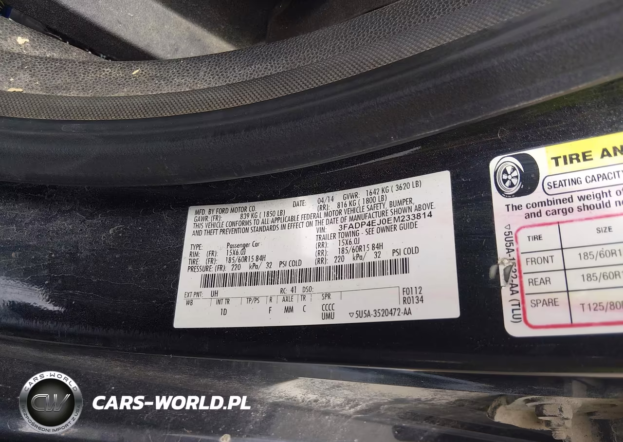 2014 Ford Fiesta Se VIN:3FADP4EJ0EM233814 - 9