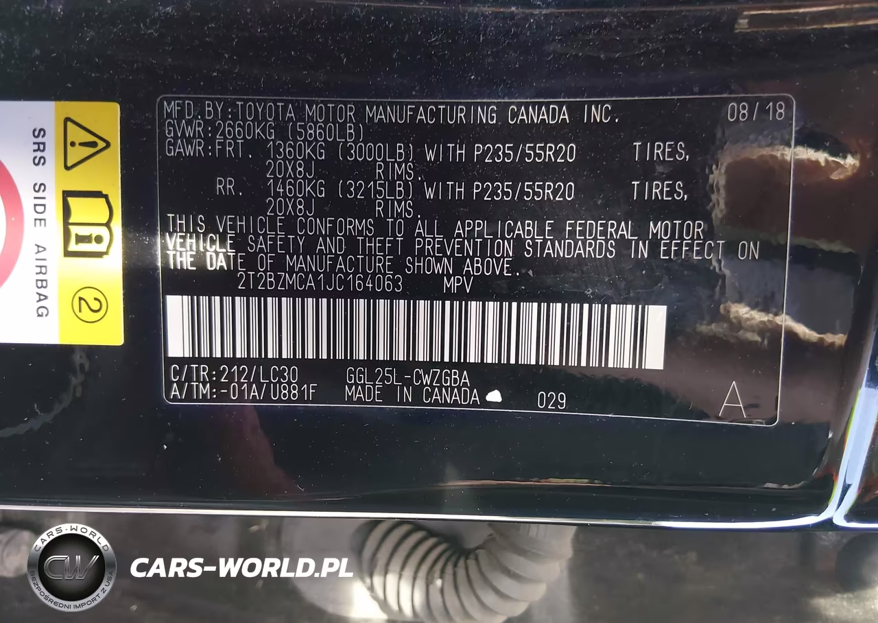 2018 Lexus Rx 350 F Sport VIN:2T2BZMCA1JC164063 - 9