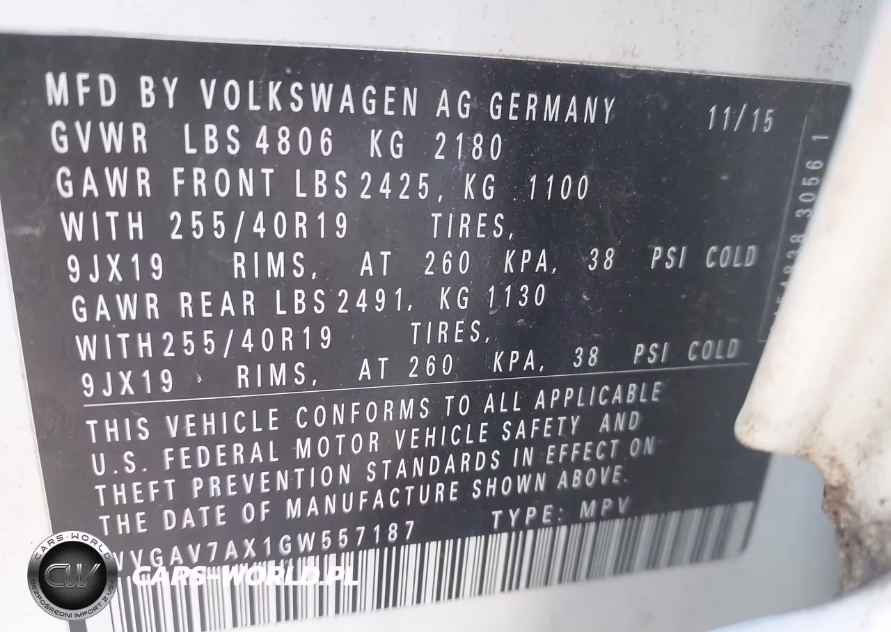 2016 Volkswagen Tiguan R-Line VIN:WVGAV7AX1GW557187 - 9