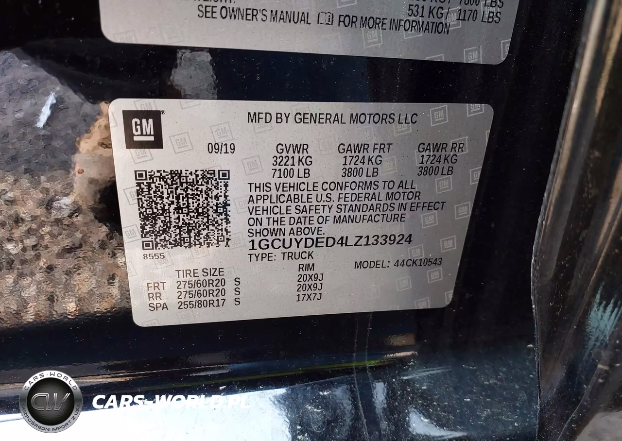 2020 Chevrolet Silverado 1500 VIN:1GCUYDED4LZ133924 - 9