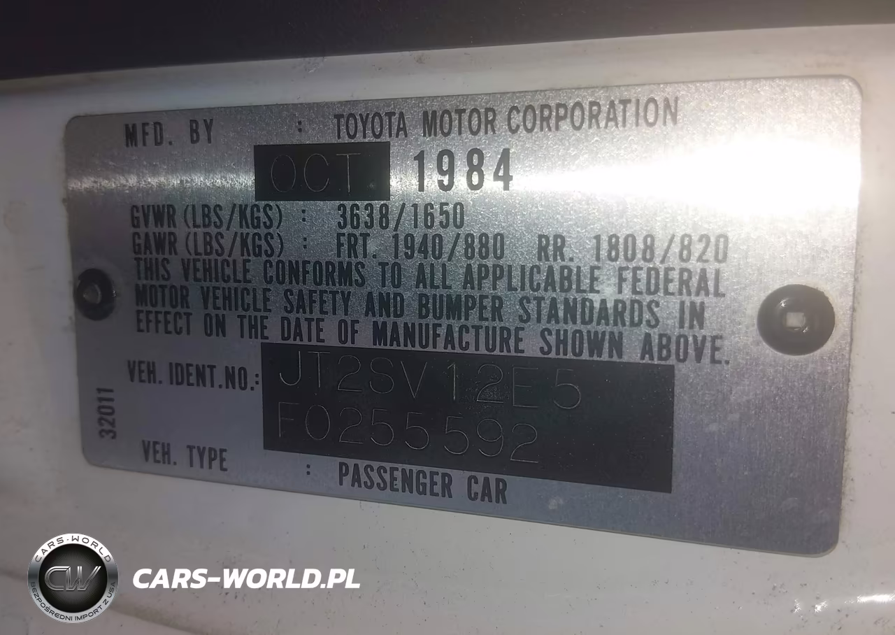 1985 Toyota Camry Dlx VIN:JT2SV12E5F0255592 - 9