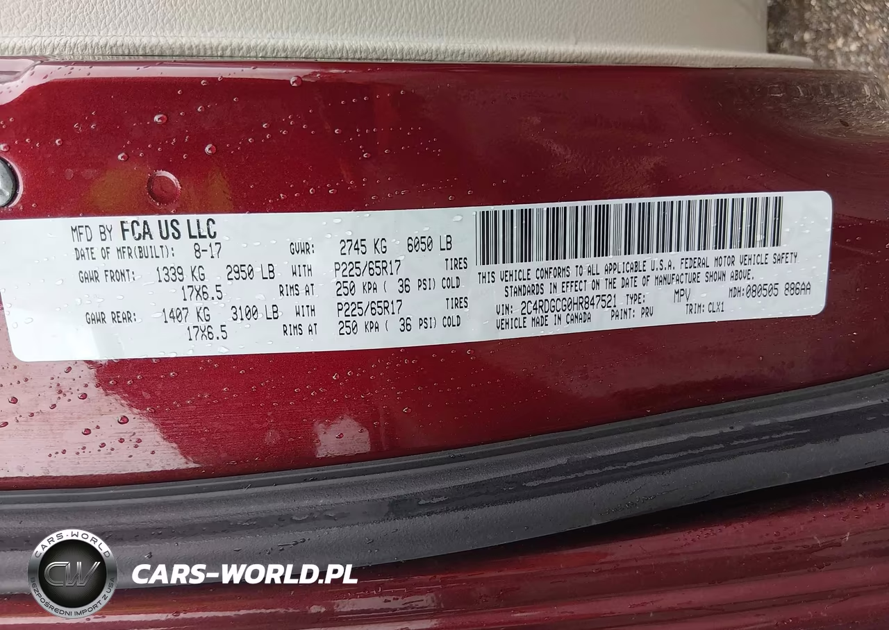 2017 Dodge Grand Caravan Sxt VIN:2C4RDGCG0HR847521 - 9