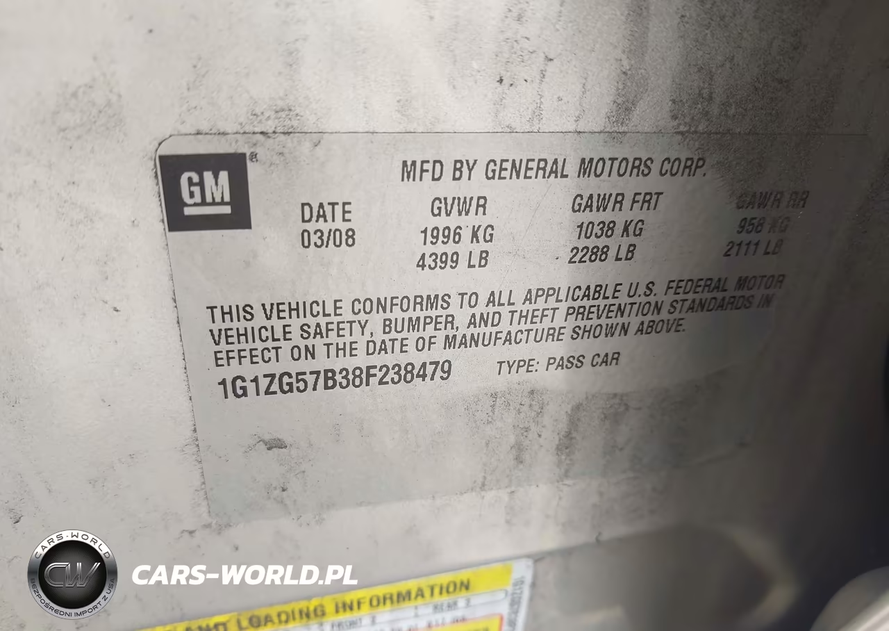 2008 Chevrolet Malibu Ls W-1Ls VIN:1G1ZG57B38F238479 - 9