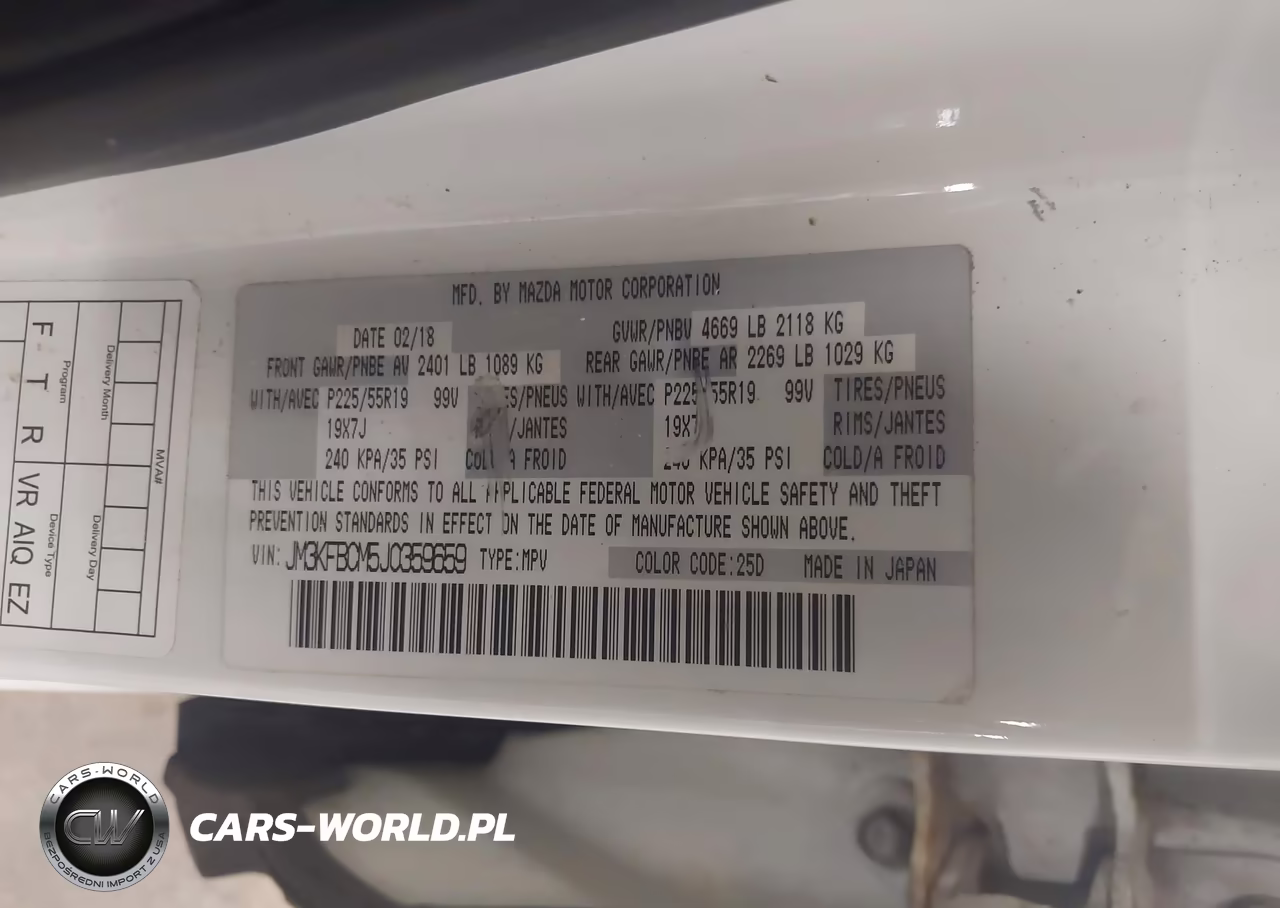 2018 Mazda Cx-5 Touring VIN:JM3KFBCM5J0359659 - 9