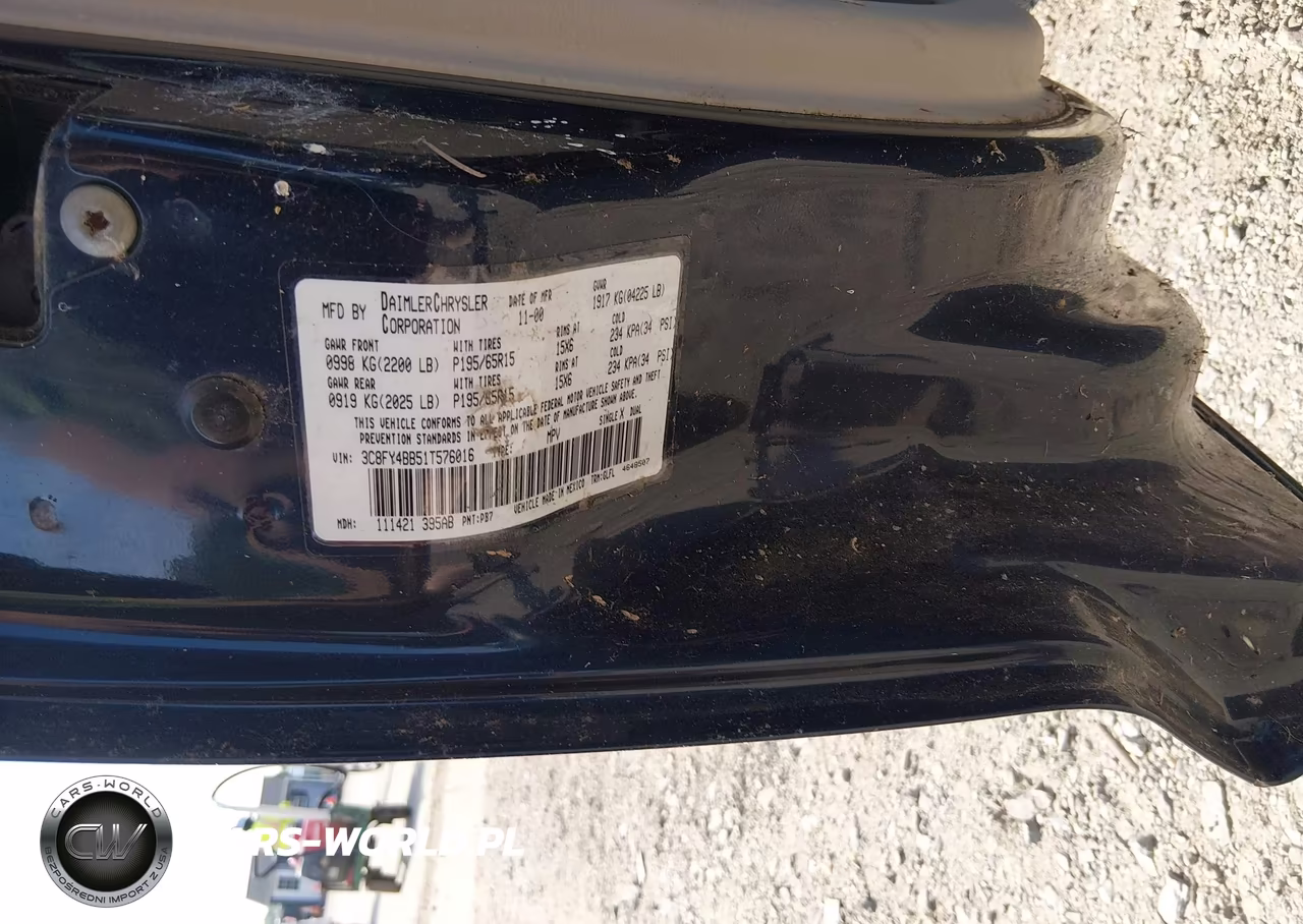 2001 Chrysler Pt Cruiser VIN:3C8FY4BB51T576016 - 9