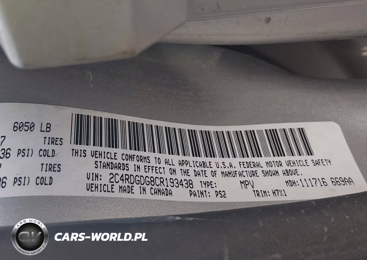 2012 Dodge Grand Caravan Crew VIN:2C4RDGDG8CR193438 - 9