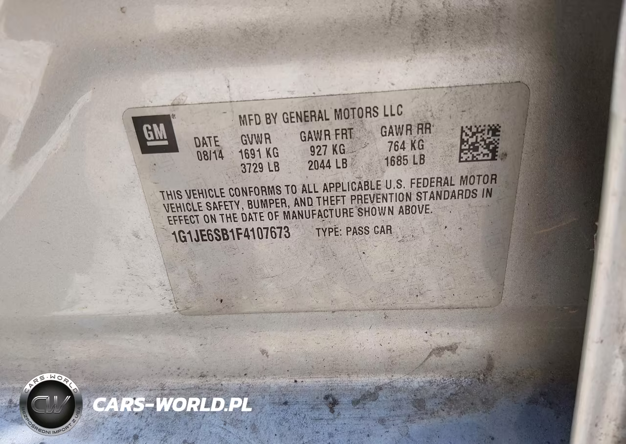 2015 Chevrolet Sonic Ltz Auto VIN:1G1JE6SB1F4107673 - 9