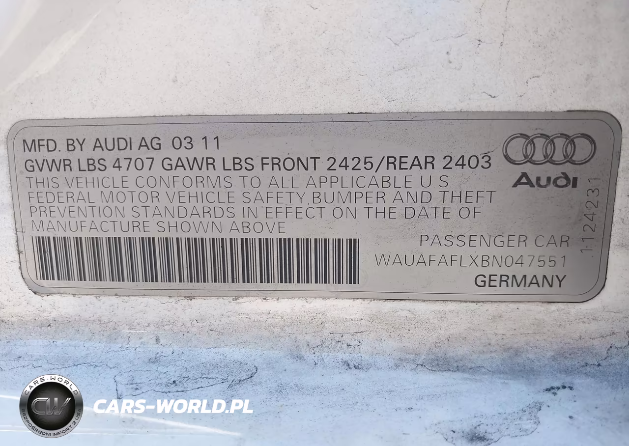 2011 Audi A4 2.0T Premium VIN:WAUAFAFLXBN047551 - 9
