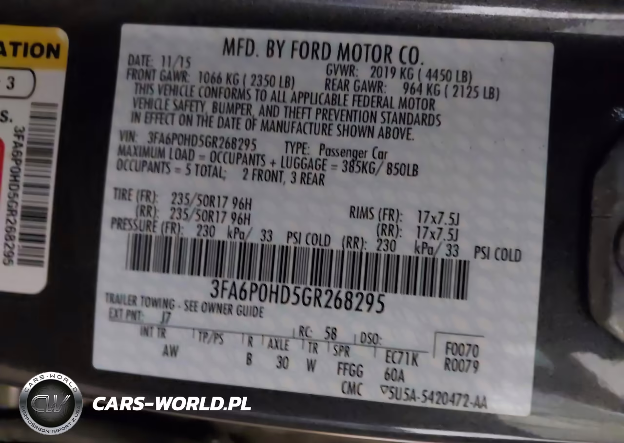 2016 Ford Fusion Se VIN:3FA6P0HD5GR268295 - 9