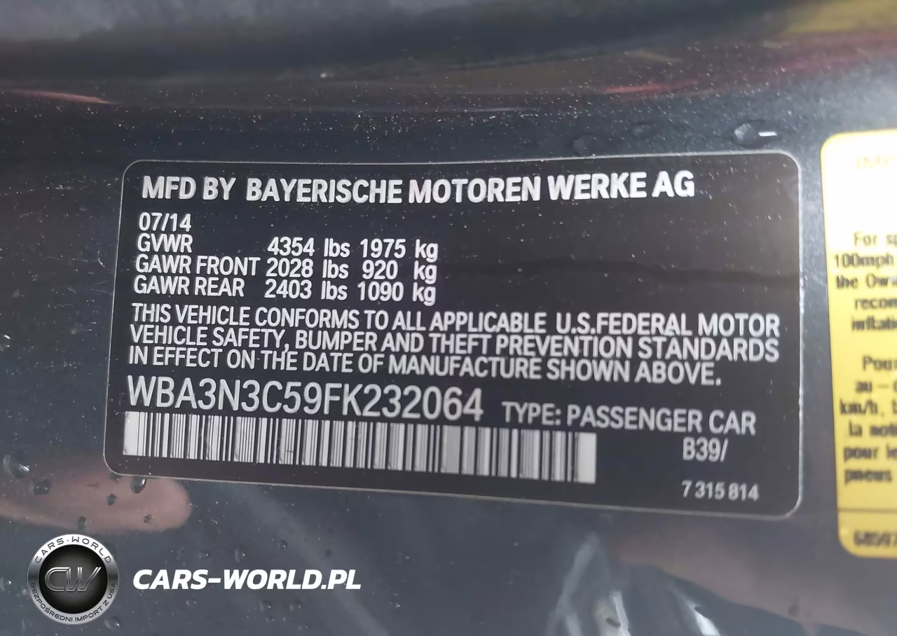 2015 BMW 428I VIN:WBA3N3C59FK232064 - 9