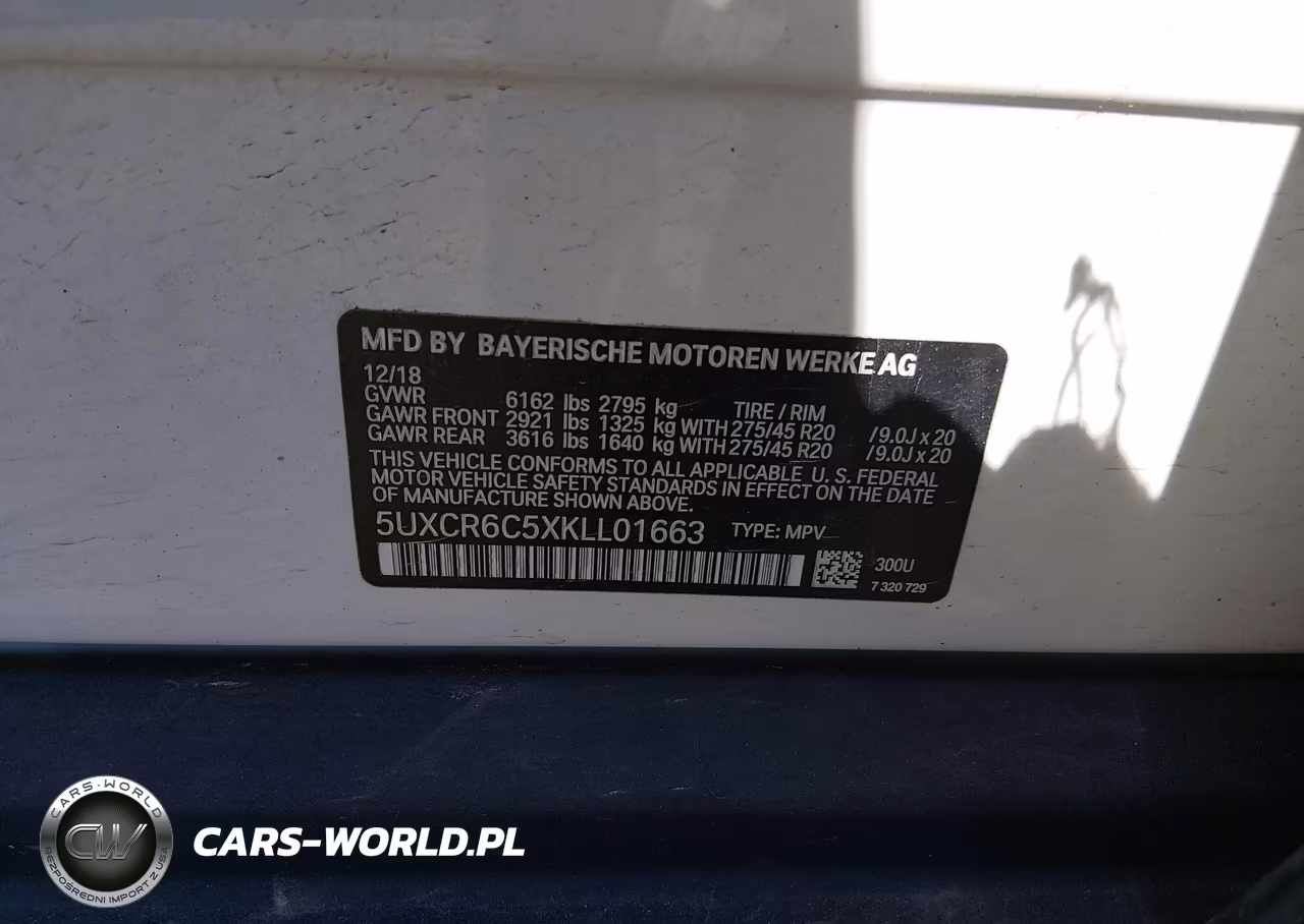 2019 BMW X5 xDrive40I VIN:5UXCR6C5XKLL01663 - 9