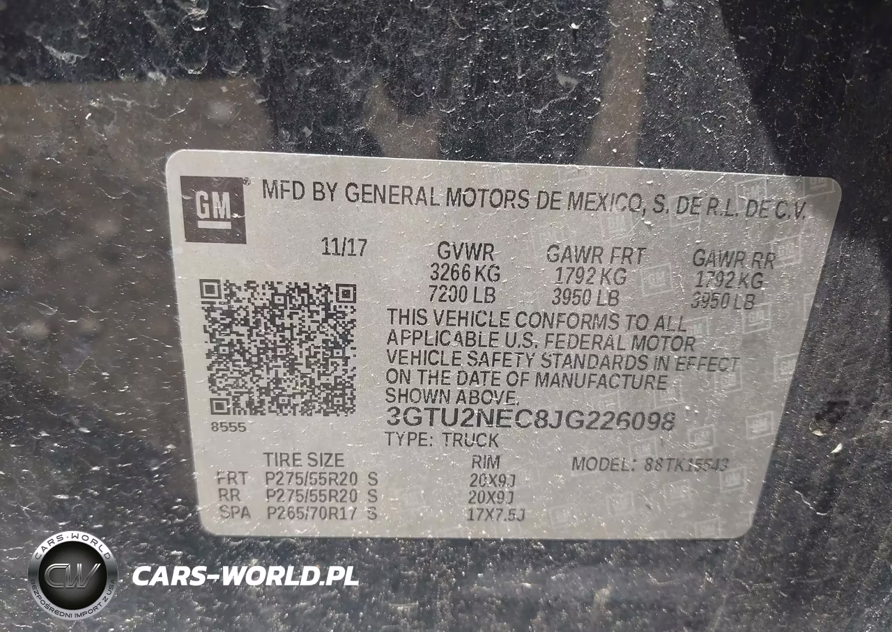 2018 GMC Sierra 1500 Slt VIN:3GTU2NEC8JG226098 - 9