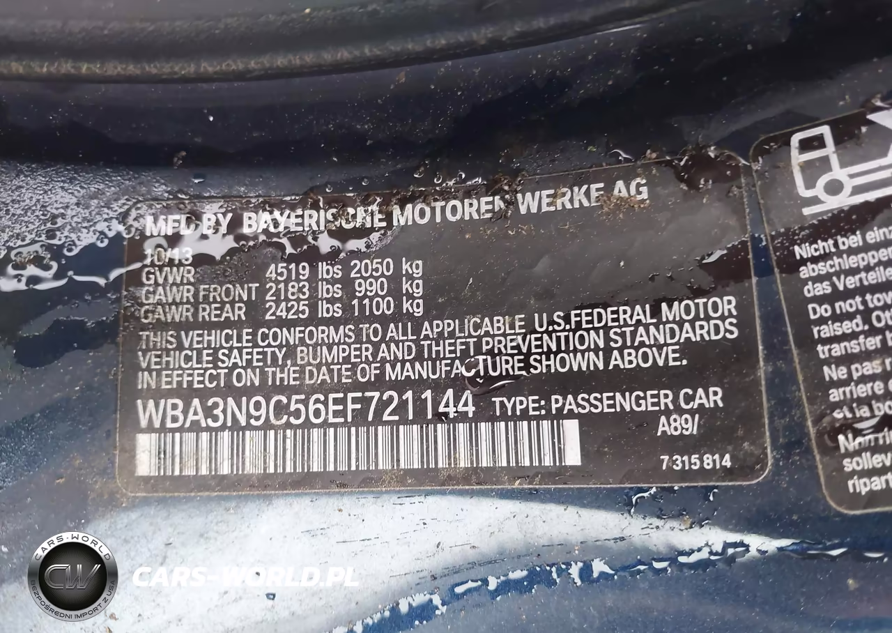 2014 BMW 428I xDrive VIN:WBA3N9C56EF721144 - 9