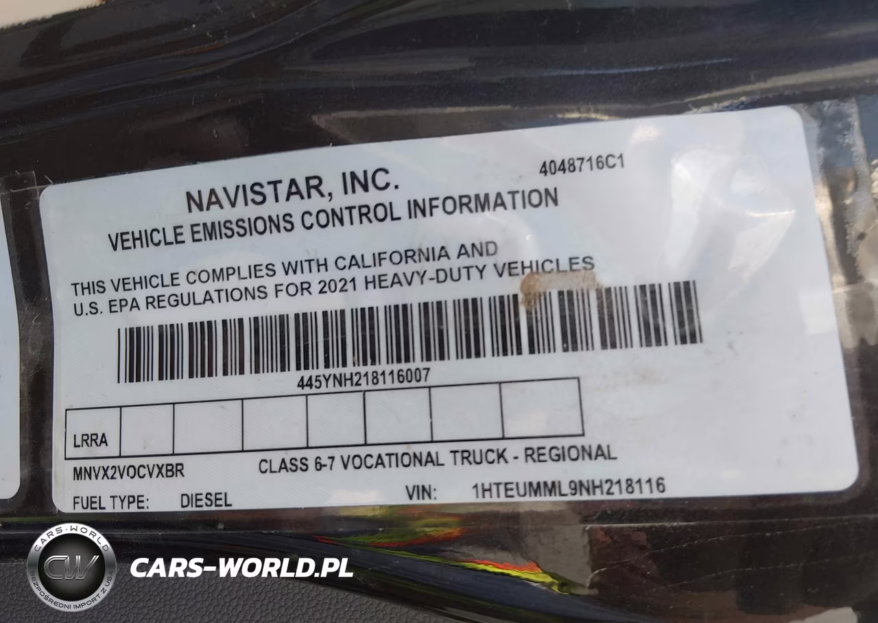 2022 International Mv VIN:1HTEUMML9NH218116 - 8
