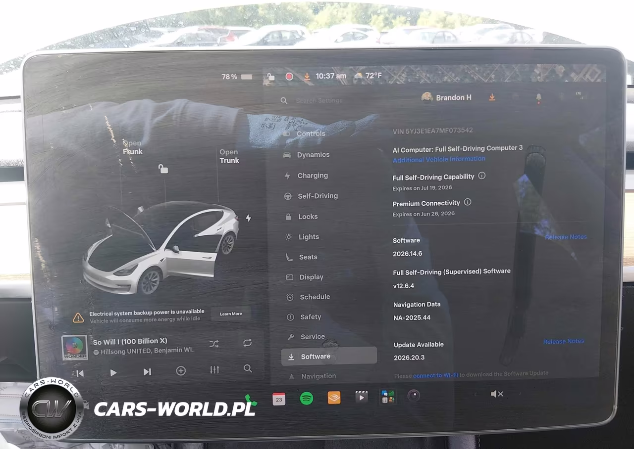 2021 Tesla Model 3 Standard Range Plus Rear-Wheel Drive VIN:5YJ3E1EA7MF073542 - 18