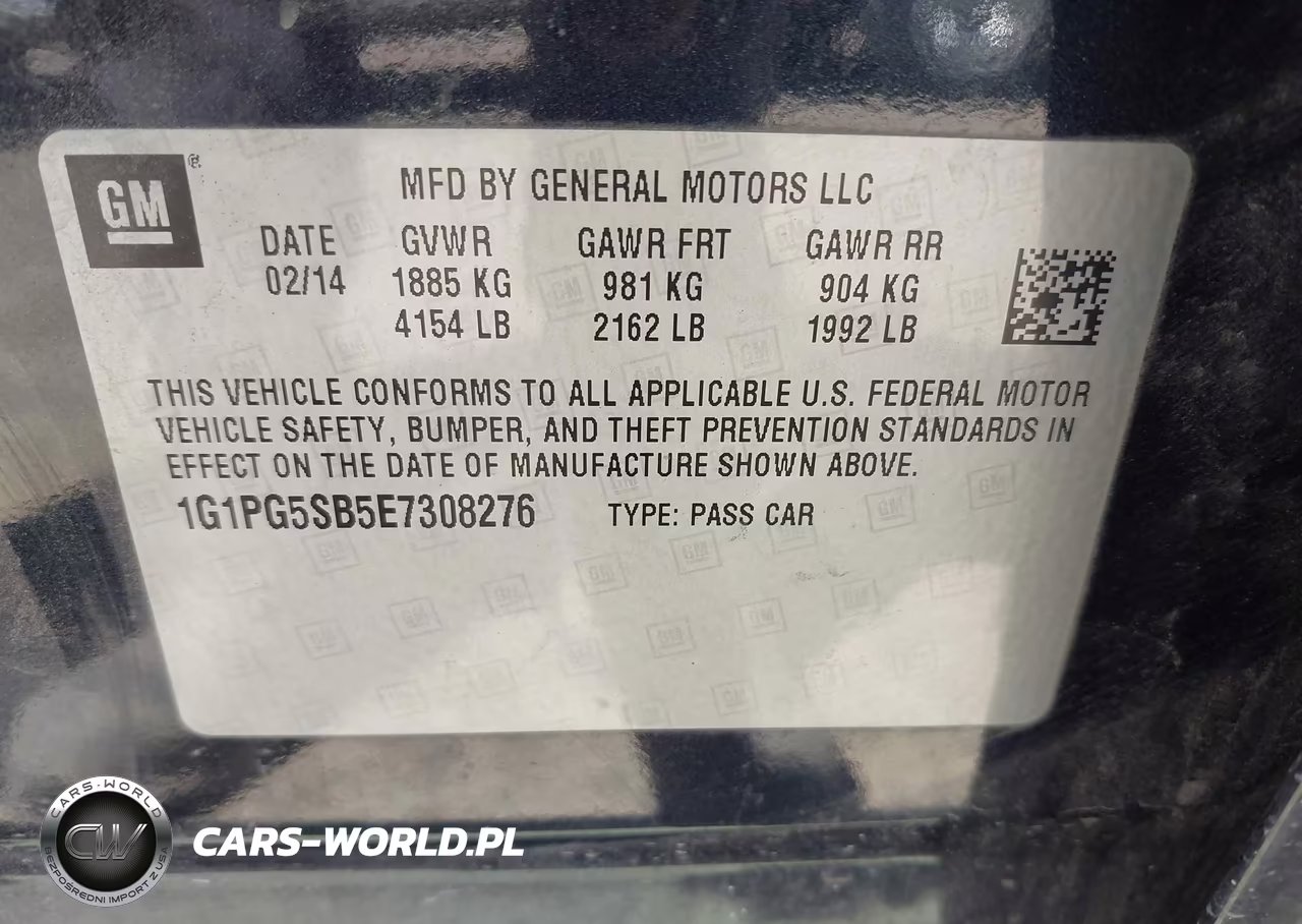 2014 Chevrolet Cruze Ltz VIN:1G1PG5SB5E7308276 - 9