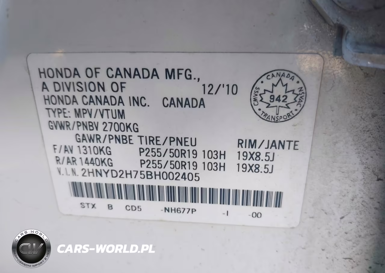 2011 Acura Mdx Advance Package VIN:2HNYD2H75BH002405 - 9