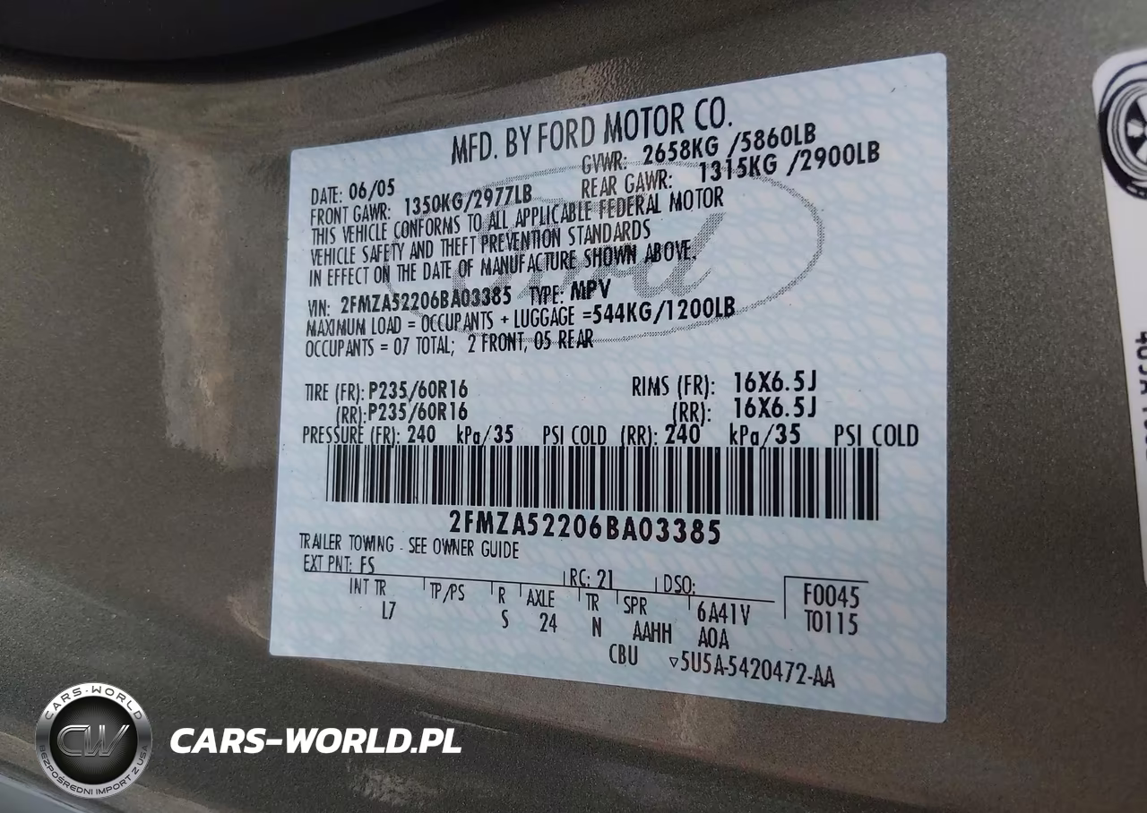 2006 Ford Freestar Sel VIN:2FMZA52206BA03385 - 9