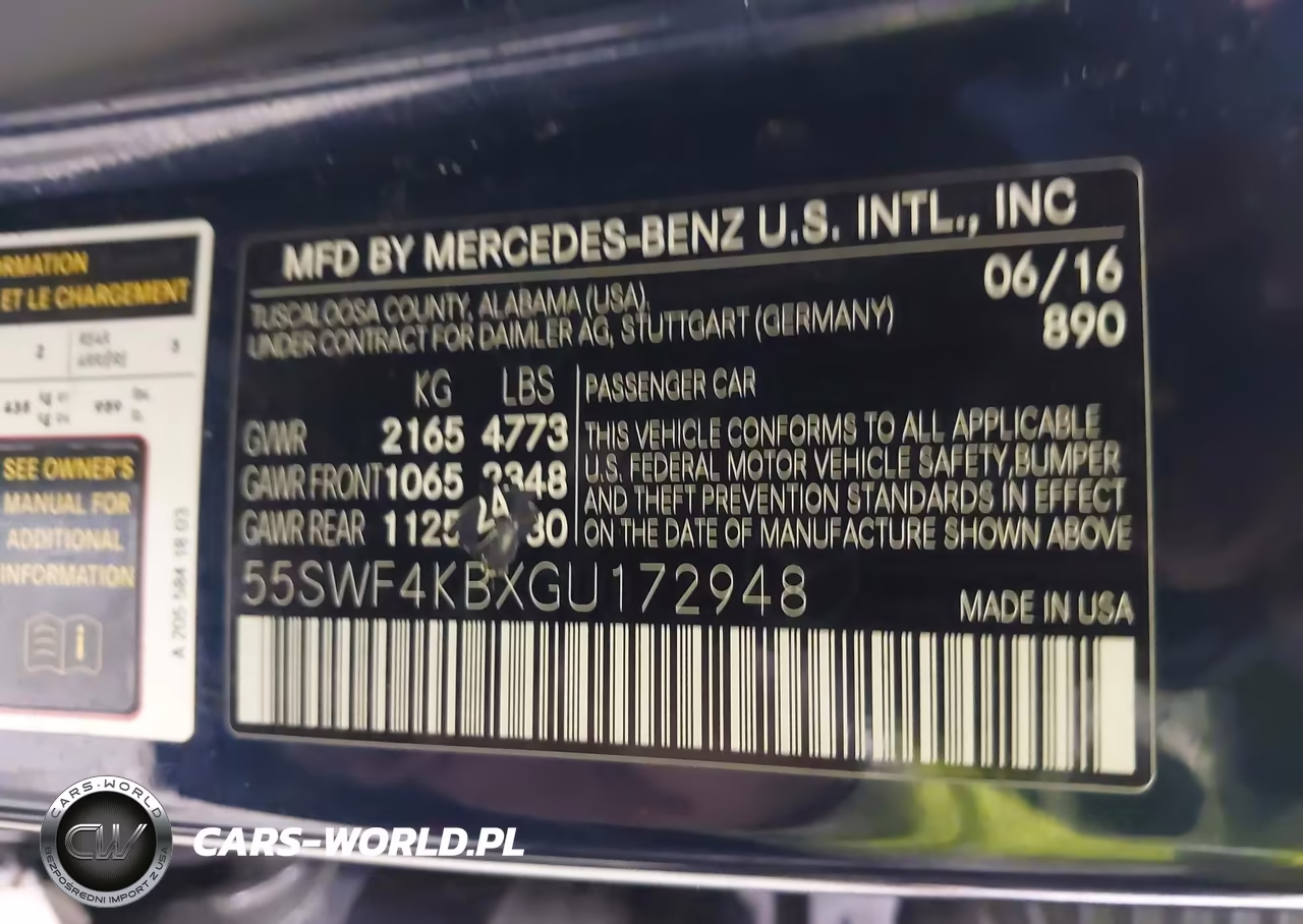 2016 Mercedes-Benz C 300 4Matic VIN:55SWF4KBXGU172948 - 9