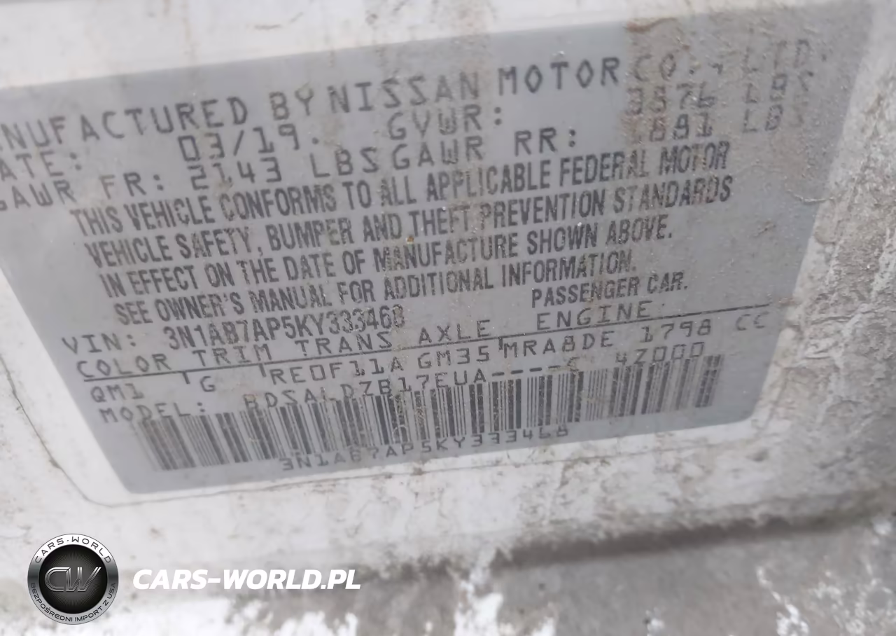 2019 Nissan Sentra Sv VIN:3N1AB7AP5KY333468 - 9