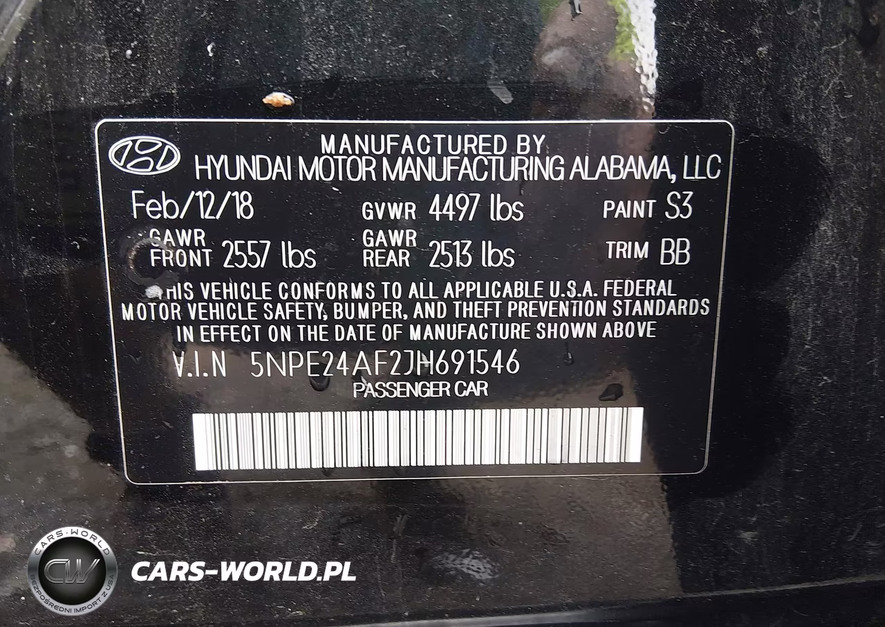 2018 Hyundai Sonata Se VIN:5NPE24AF2JH691546 - 9