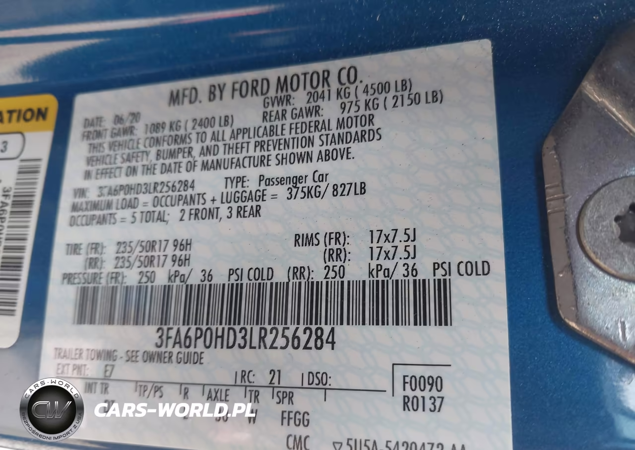 2020 Ford Fusion Se VIN:3FA6P0HD3LR256284 - 9