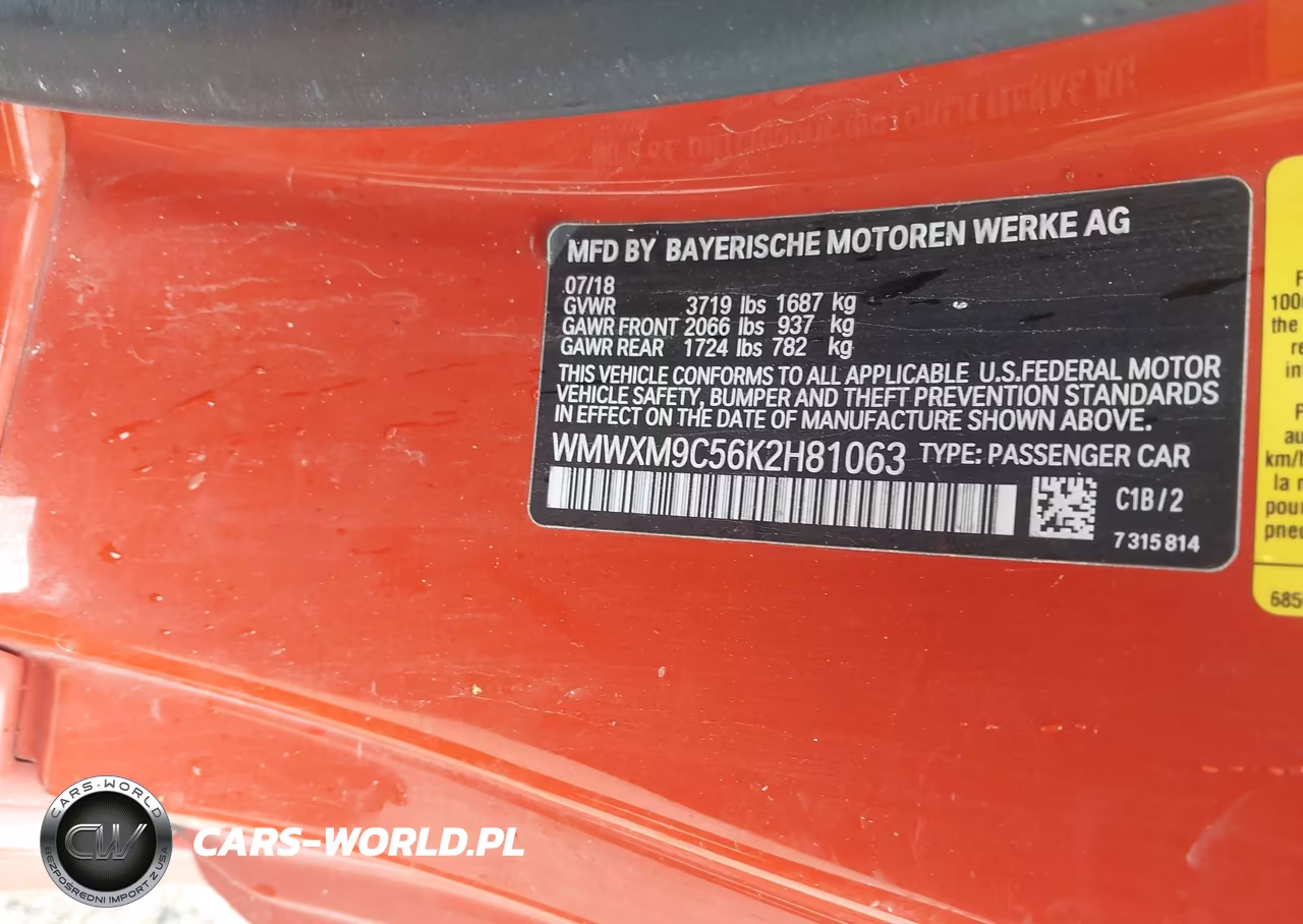 2019 Mini Hardtop John Cooper Works VIN:WMWXM9C56K2H81063 - 9