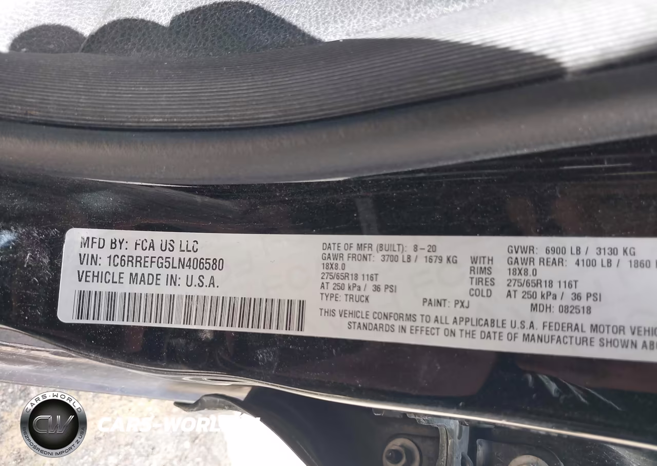2020 Ram 1500 Lone Star 4X2 5'7 Box VIN:1C6RREFG5LN406580 - 9