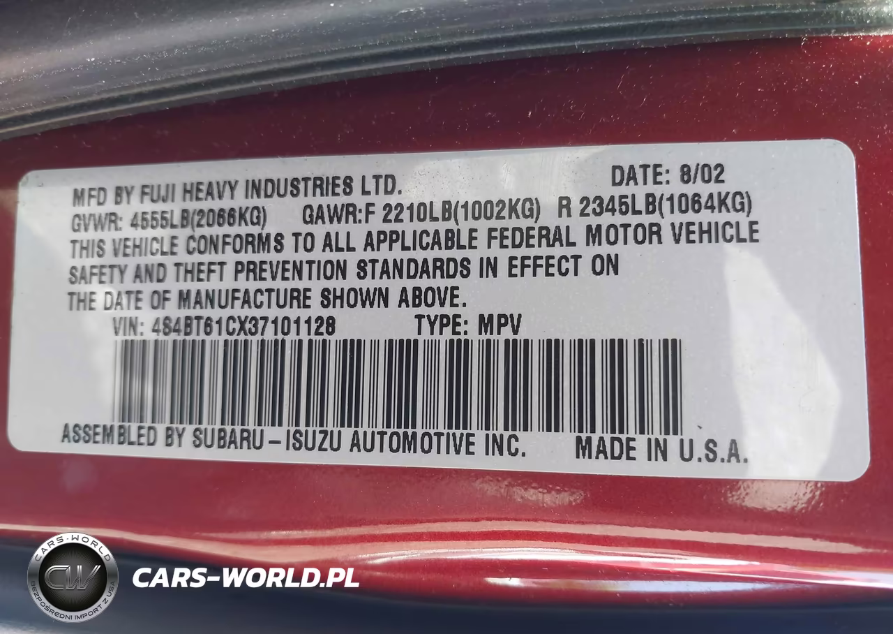 2003 Subaru Baja VIN:4S4BT61CX37101128 - 9