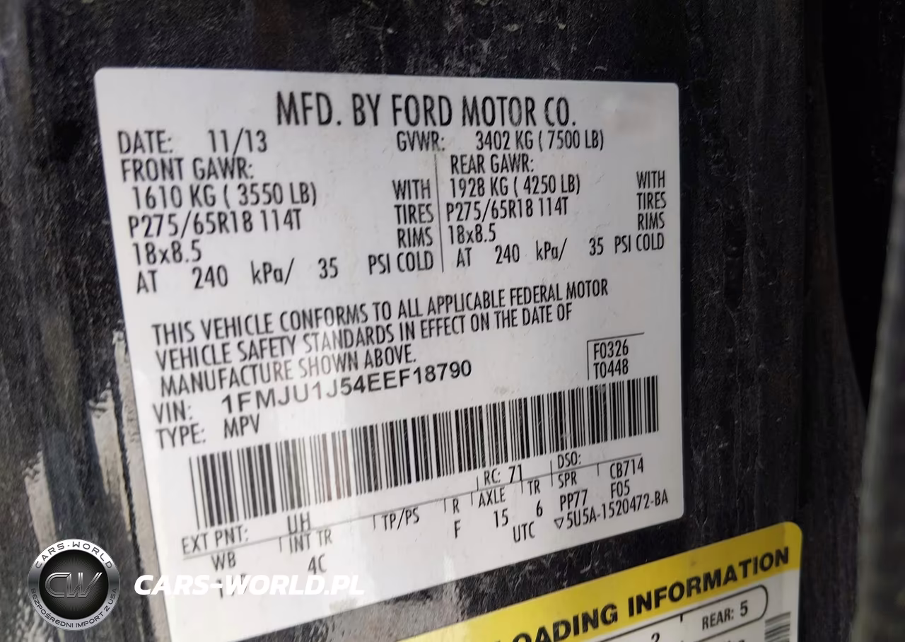 2014 Ford Expedition Xlt VIN:1FMJU1J54EEF18790 - 9