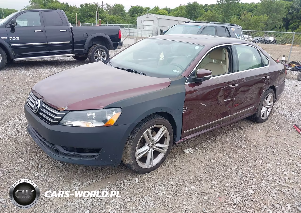 2013 Volkswagen Passat 2.0L Tdi Se VIN:1VWBN7A34DC035282 - 2