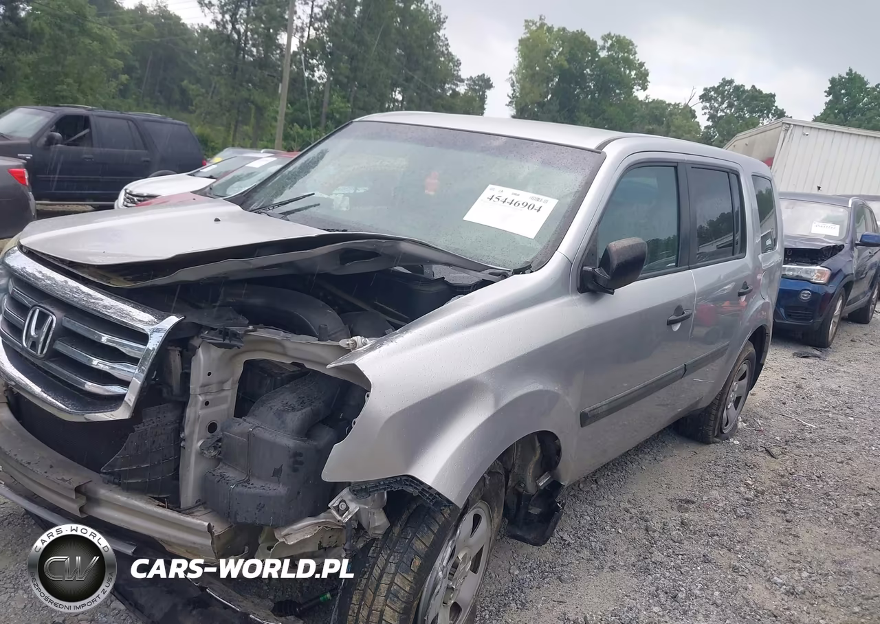 2013 Honda Pilot Lx VIN:5FNYF3H20DB040742 - 2