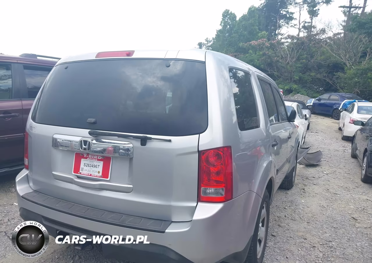 2013 Honda Pilot Lx VIN:5FNYF3H20DB040742 - 4