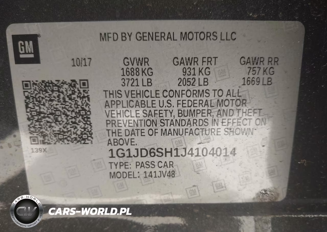 2018 Chevrolet Sonic Lt Auto VIN:1G1JD6SH1J4104014 - 9