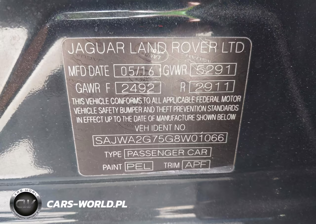2016 Jaguar Xj Xjl Portfolio VIN:SAJWA2G75G8W01066 - 9