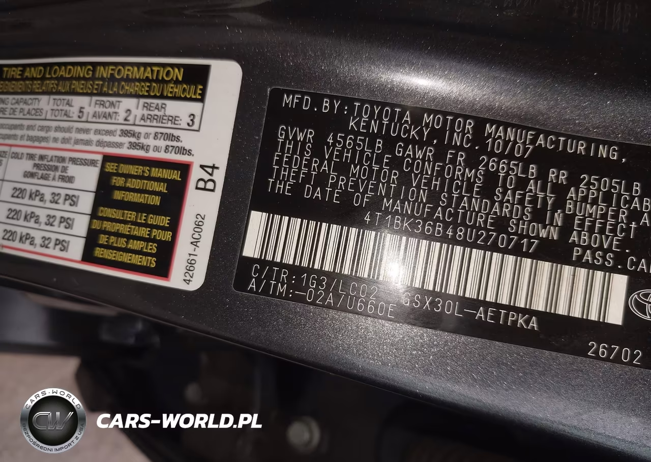 2008 Toyota Avalon Limited VIN:4T1BK36B48U270717 - 9