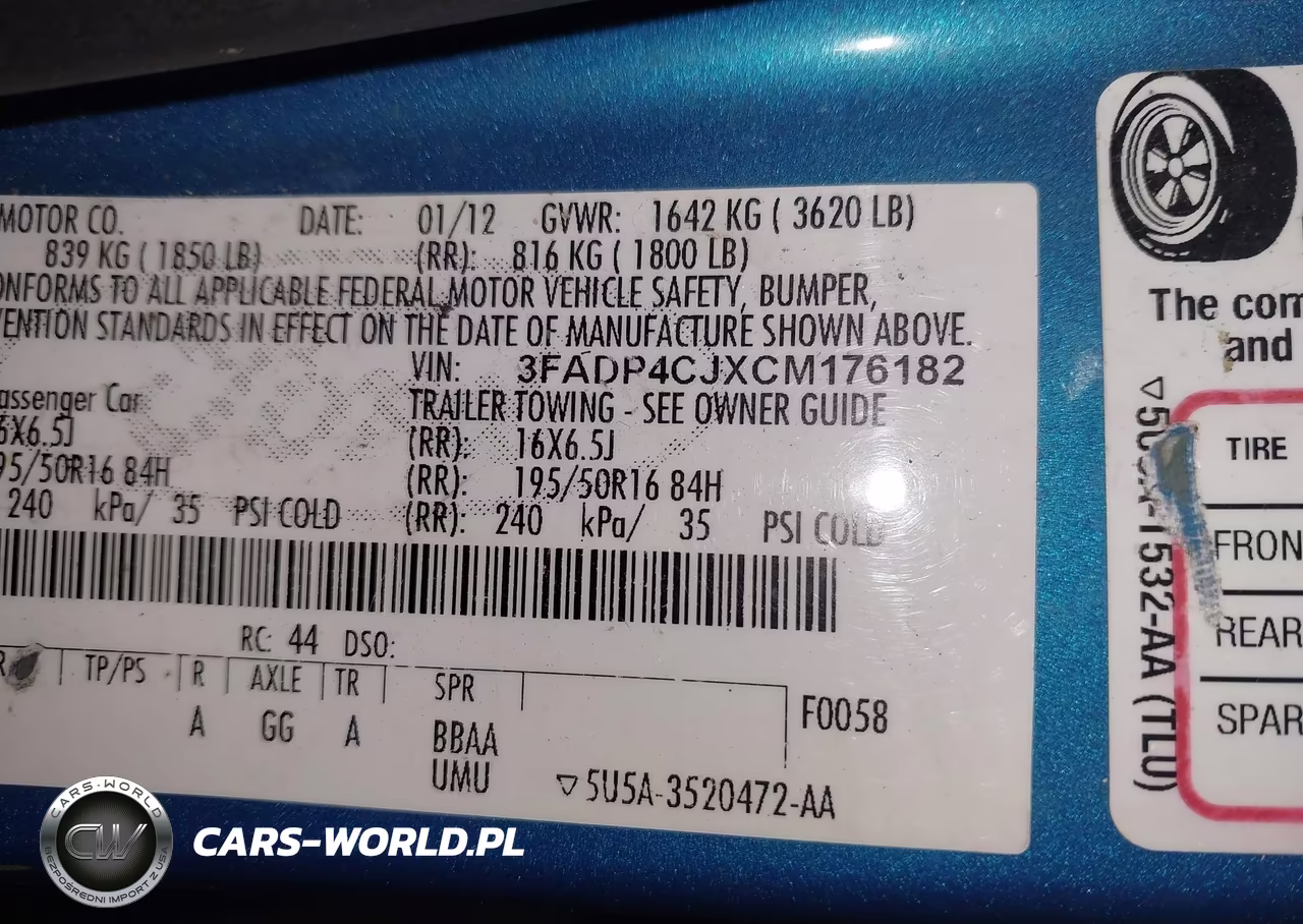 2012 Ford Fiesta Sel VIN:3FADP4CJXCM176182 - 9
