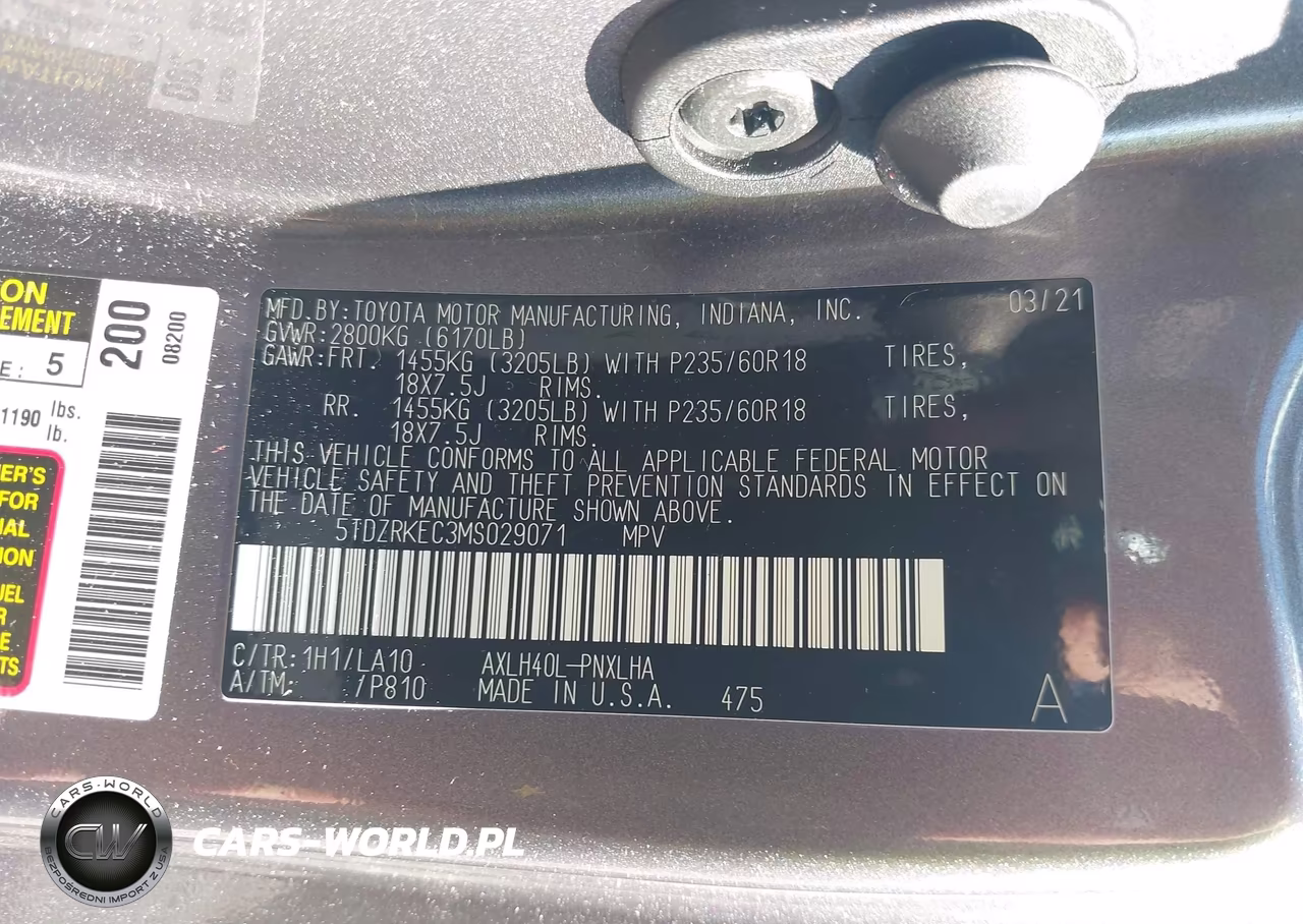 2021 Toyota Sienna Limited VIN:5TDZRKEC3MS029071 - 9