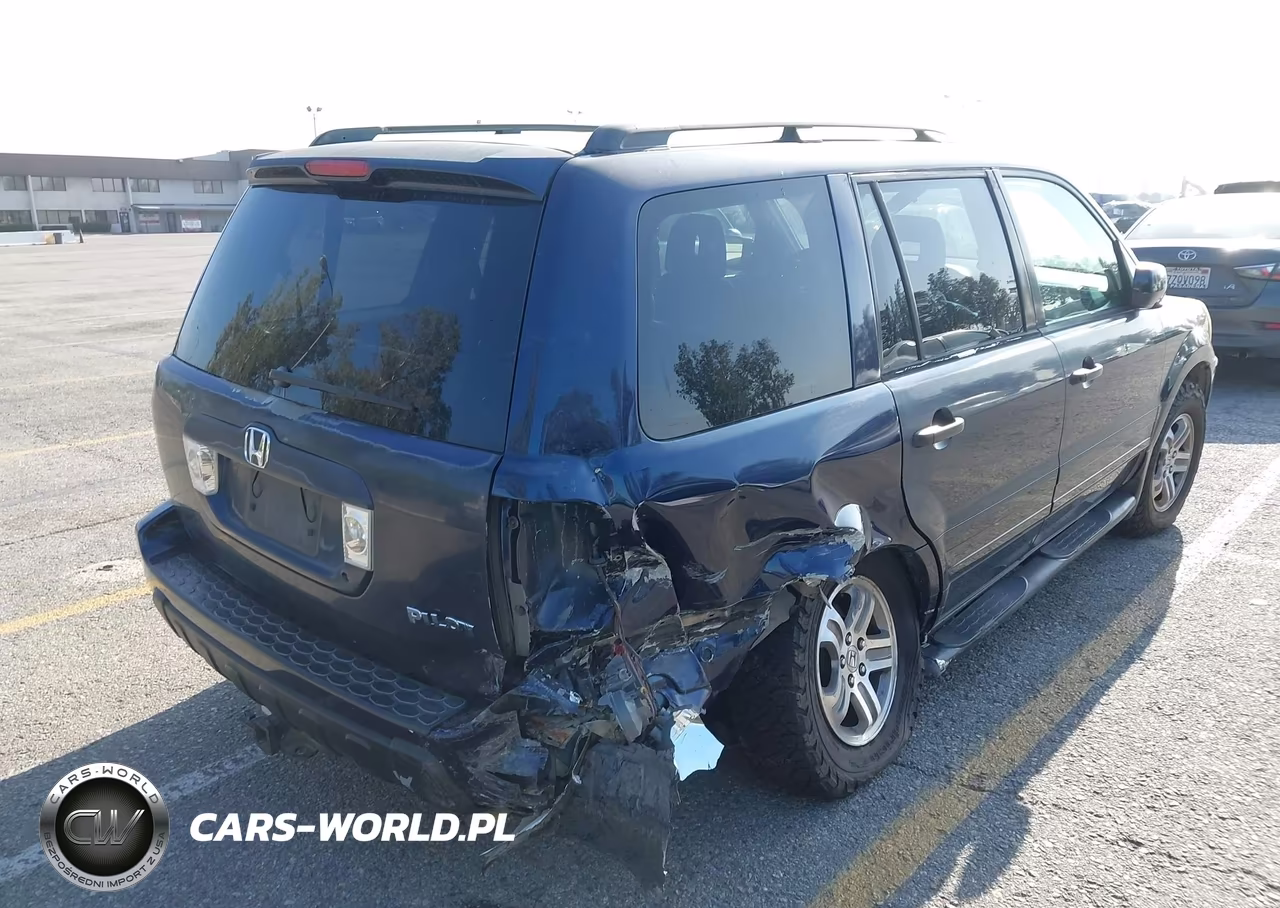 2004 Honda Pilot Ex-L VIN:2HKYF186X4H522384 - 4