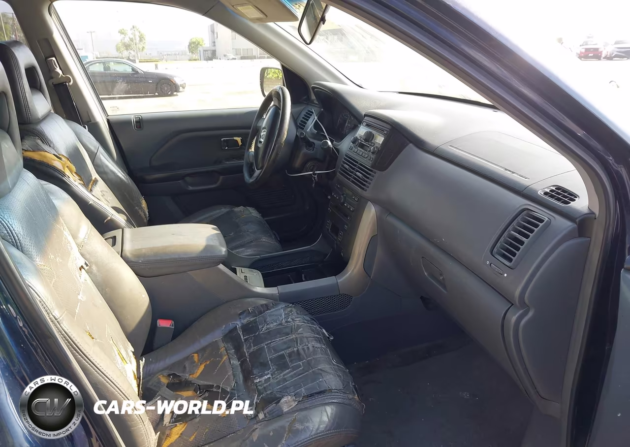 2004 Honda Pilot Ex-L VIN:2HKYF186X4H522384 - 5