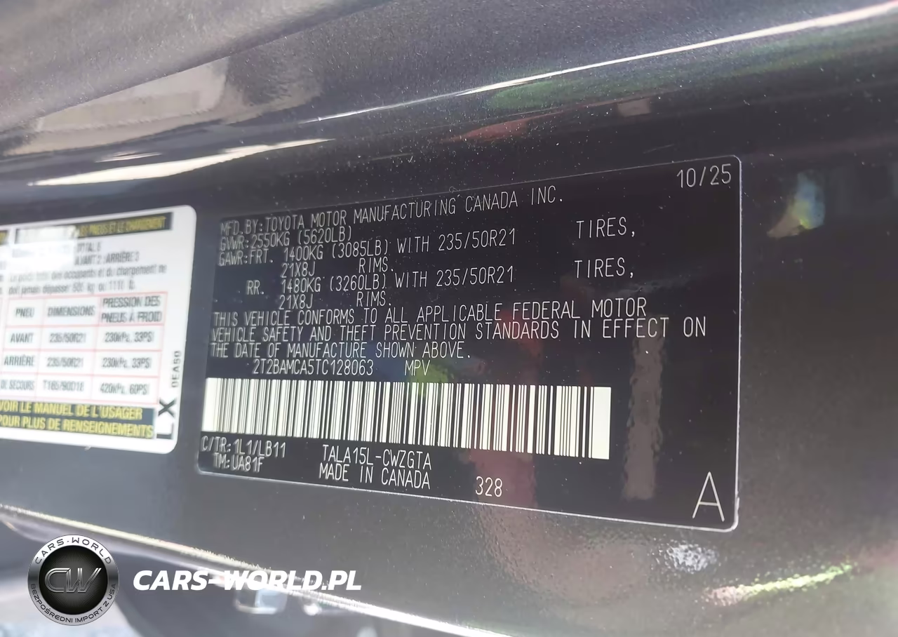 2026 Lexus Rx 350 Premium+ VIN:2T2BAMCA5TC128063 - 9