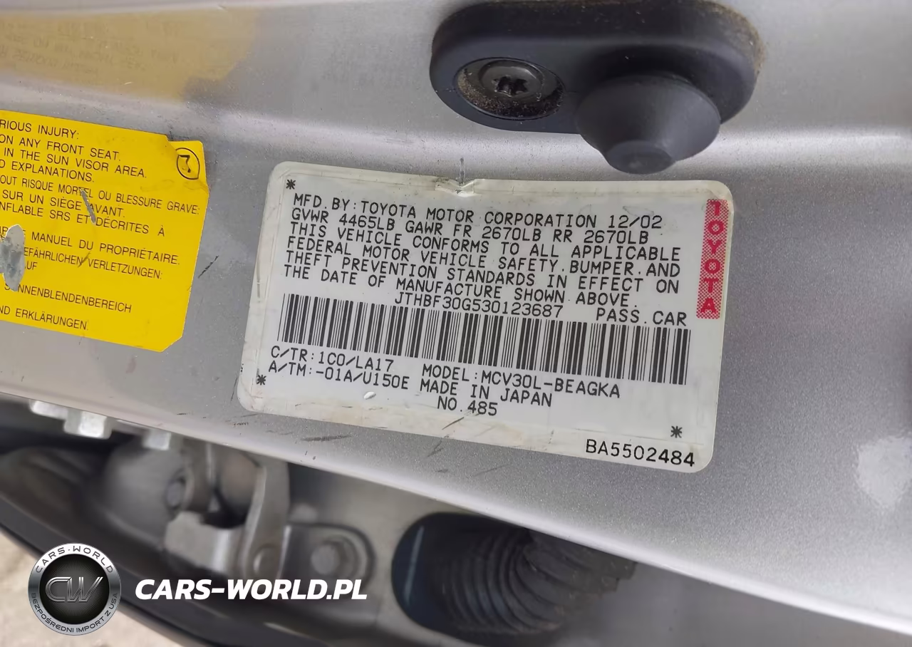 2003 Lexus Es 300 VIN:JTHBF30G530123687 - 9