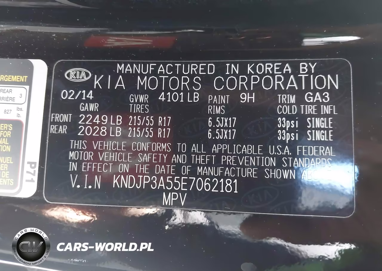 2014 Kia Soul + VIN:KNDJP3A55E7062181 - 9