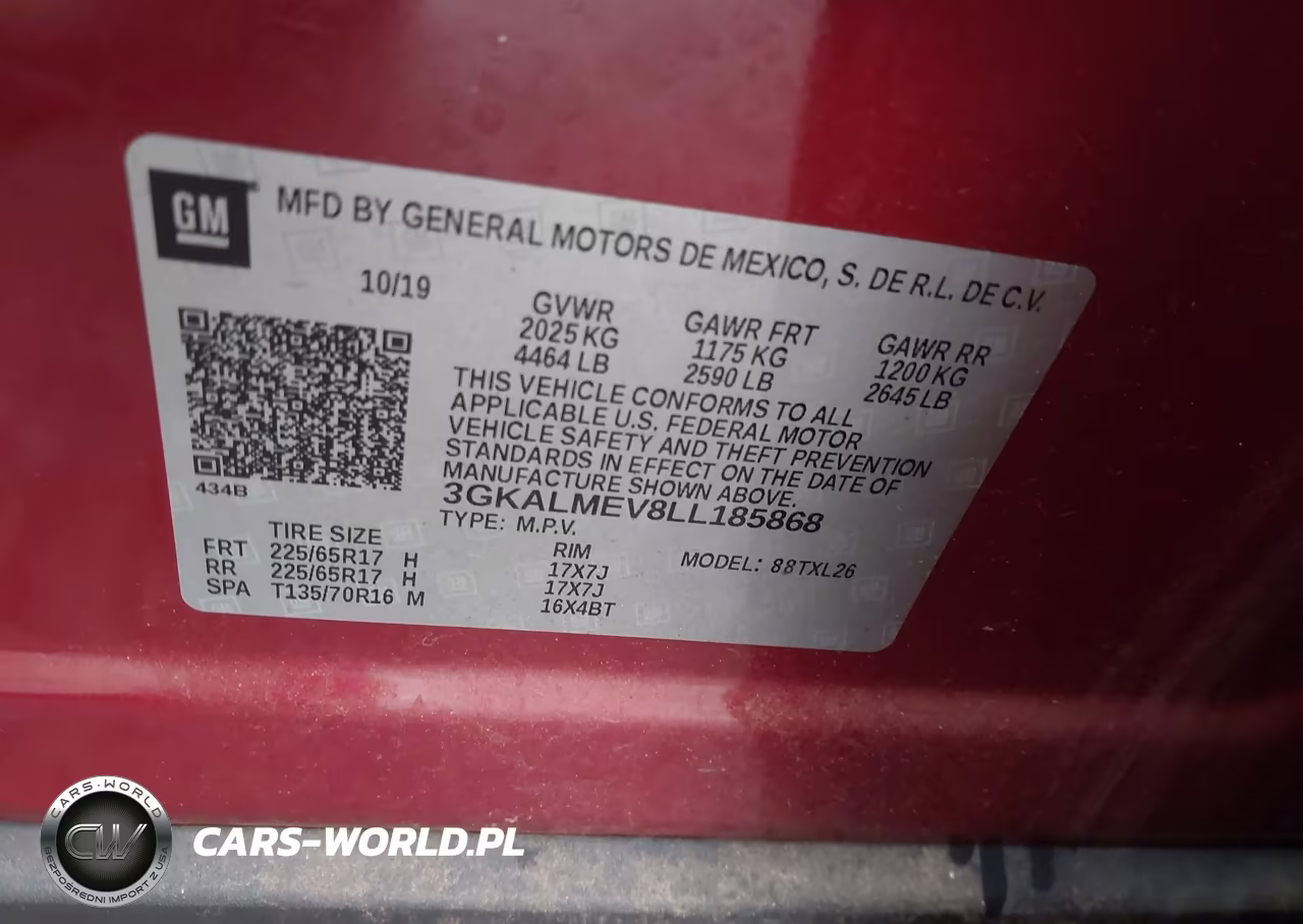 2020 GMC Terrain Fwd Sle VIN:3GKALMEV8LL185868 - 9