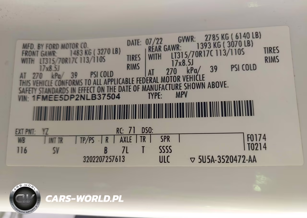 2022 Ford Bronco Black Diamond VIN:1FMEE5DP2NLB37504 - 9