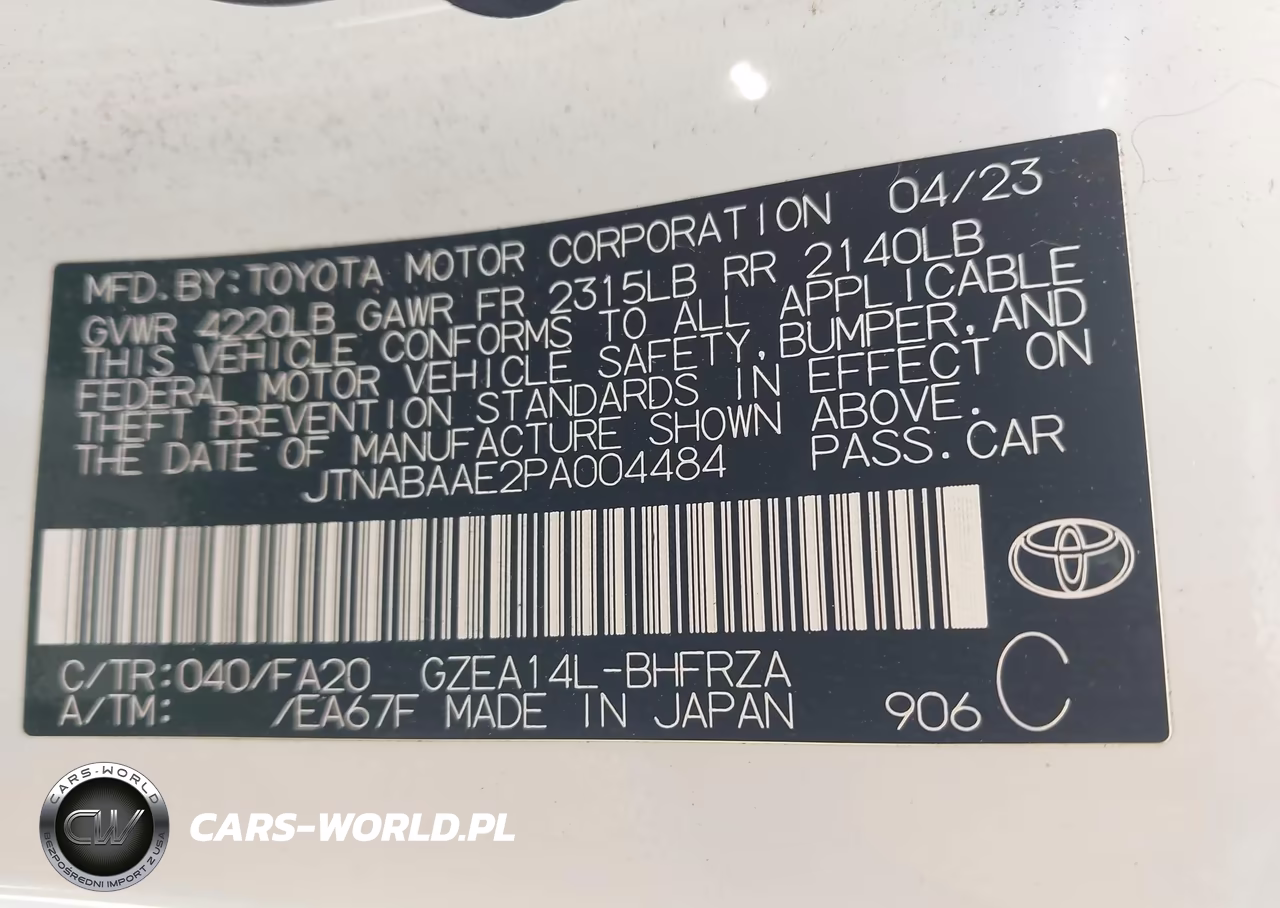 2023 Toyota Gr Corolla Core VIN:JTNABAAE2PA004484 - 9
