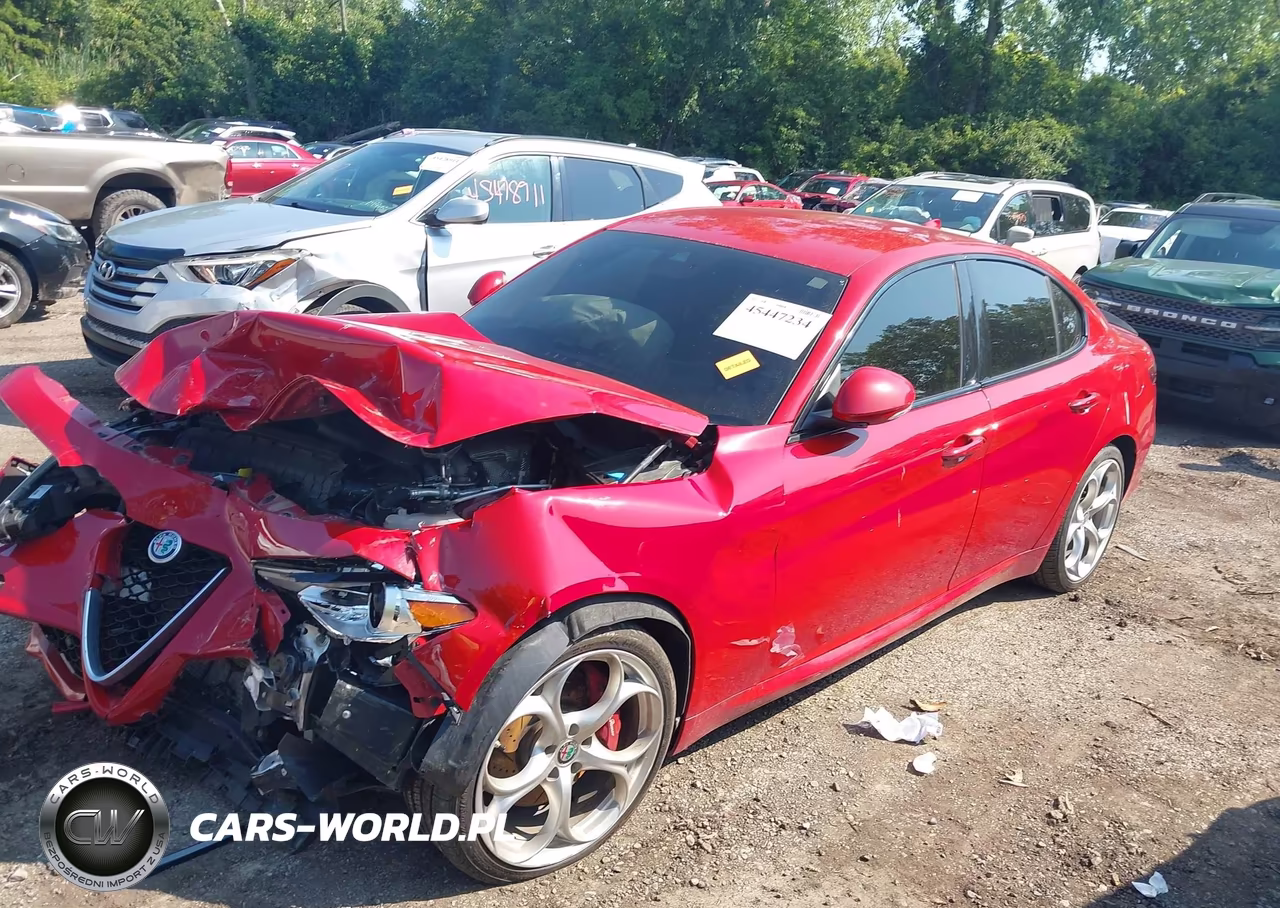 2019 Alfa Romeo Giulia Ti Sport Awd VIN:ZARFANBN8K7601220 - 2